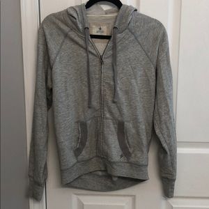 Gray Aerie hooded zip up sweatshirt